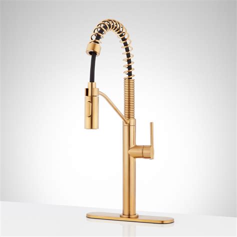 lauferhot|single hole faucet with spring spout.